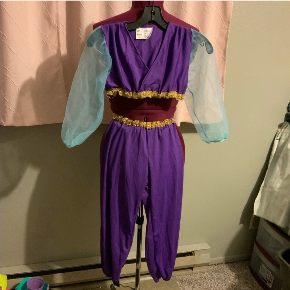 Like New Genie Princess Purple & blue with Sparkly Golden Costume Kids